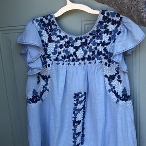 J. Marie embroidered top